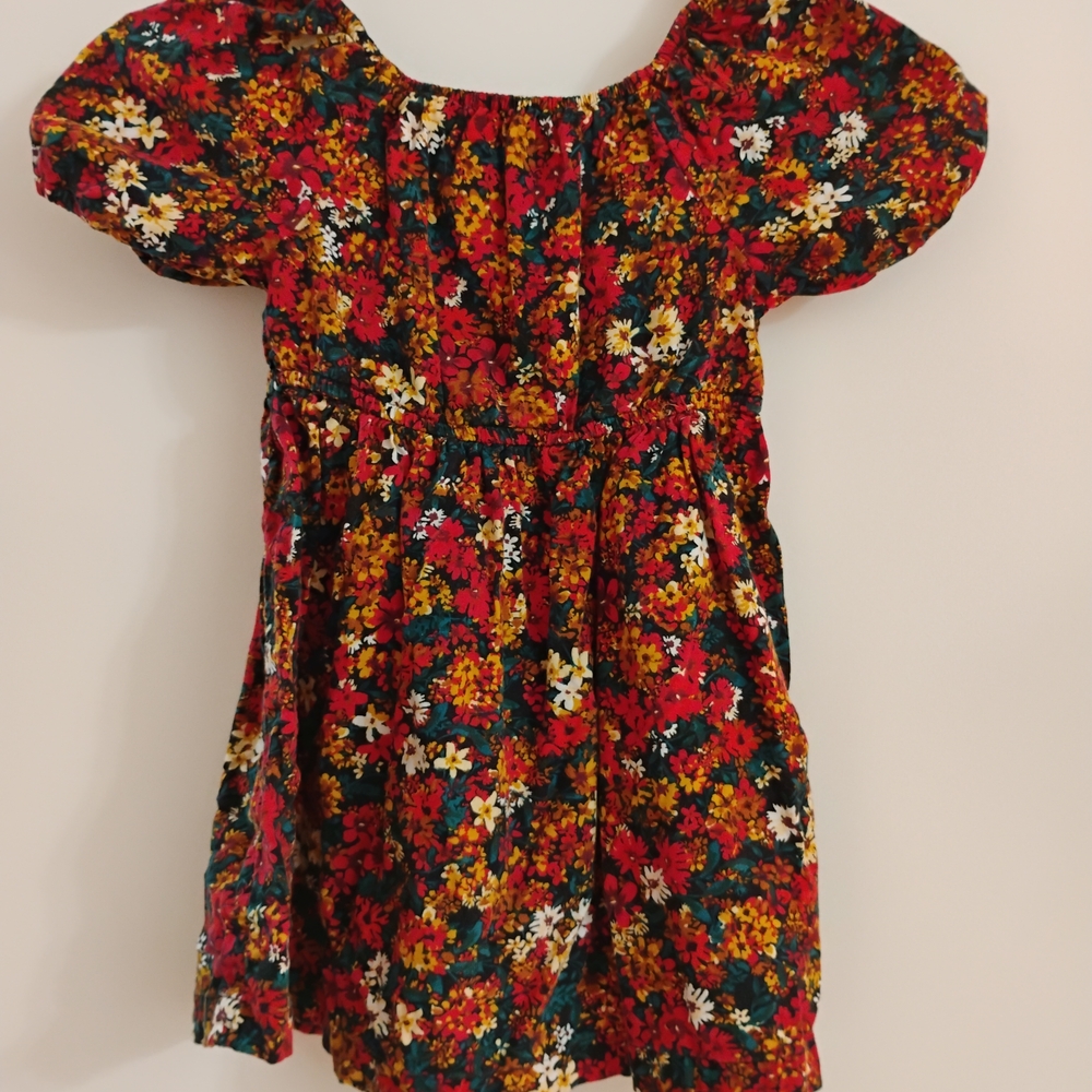 Floral Kids Dress - Multicolor
